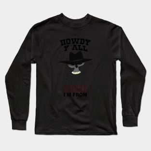 Texas Y'all (dark color) Long Sleeve T-Shirt